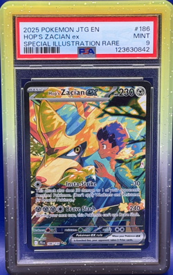 2025 POKEMON JTG EN - JOURNEY TOGETHER #186 HOP'S ZACIAN EX PSA 9 SIR - Image 1