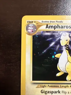 Ampharos 1/111 Holo Rare Pokemon TCG Neo Genesis WOTC LP SWIRL - Image 2