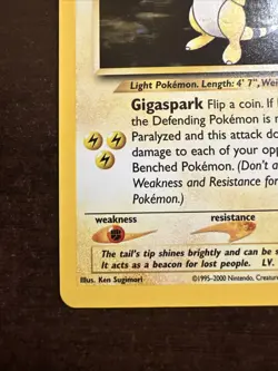 Ampharos 1/111 Holo Rare Pokemon TCG Neo Genesis WOTC LP SWIRL - Image 5