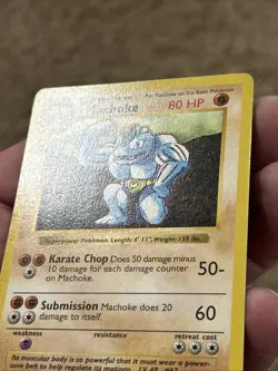 Pokemon Machoke 034/102 Base Set (Shadowless) *Near Mint* - Image 2