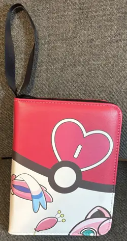 TCGAMES Pokemon Card Binder 4 Pocket 55 Page 3 Ring Collectors Album - Image 1
