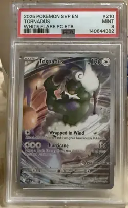 Pokemon Center Stamped White Flare Tornadus SVP210 PSA 9 - Image 1