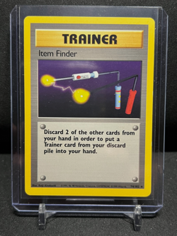 Item Finder Trainer 74/102 Rare Pokemon 1999 Unlimited Base Set LP - Image 1