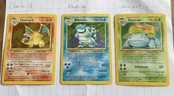 Near-complete Pokemon Base Set 100/102 1999 charizard blastoise wotc tcg - Image 1