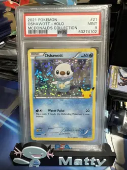 2021 POKEMON MCDONALD'S COLLECTION OSHAWOTT-HOLO 21 - Image 1