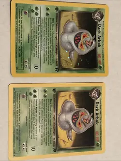 Pokemon TCG Rare 1st Edition Dark Arbok 19/82 Holo and Non Holo - Image 1