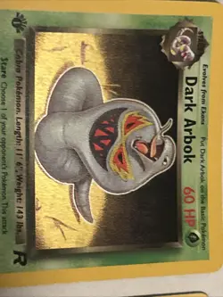 Pokemon TCG Rare 1st Edition Dark Arbok 19/82 Holo and Non Holo - Image 2