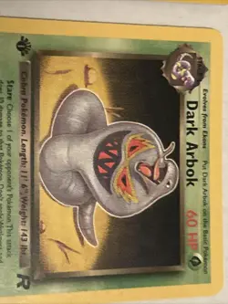 Pokemon TCG Rare 1st Edition Dark Arbok 19/82 Holo and Non Holo - Image 3