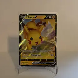 Pokemon Pikachu V Full Art Ultra Rare Holo 043/185 Vivid Voltage 190HP TCG - Image 1
