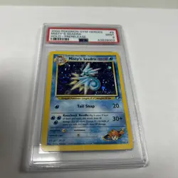 POKEMON GYM HEROES MISTY'S SEADRA 9/132 HOLO PRERELEASE PROMO PSA 9 - Image 1
