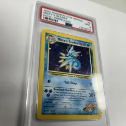 POKEMON GYM HEROES MISTY'S SEADRA 9/132 HOLO PRERELEASE PROMO PSA 9 - Image 3