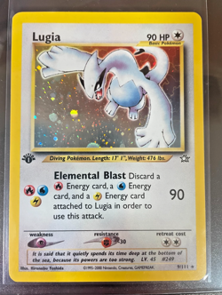 Pokemon Neo Genesis Lugia 9/111 1st Edition Holo Rare Vintage WOTC - Image 2