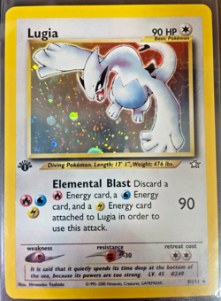 Pokemon Neo Genesis Lugia 9/111 1st Edition Holo Rare Vintage WOTC - Image 3