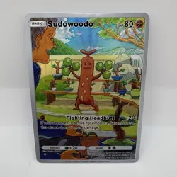 Sudowoodo Pokemon TCG Pocket Illustration Textured Art Rare Holo Custom - Image 1