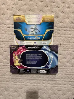 Pokemon TCG Glaceon VSTAR Special Collection Box And Morpeko V-Union Box - Image 2