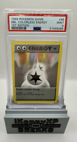 1999 Pokemon Base Double Colorless Energy 1st Edition Shadowless #96/102 PSA 9 - Image 1