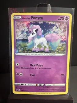 GALARIAN PONYTA - SWSH013 Black Star Promo Cosmos Holo W/ Swirl 🌀 - Pokemon TCG - Image 1