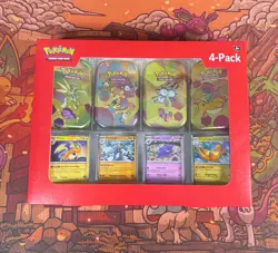 Pokemon TCG Scarlet & Violet 151 Mini Tin 4-Pack Sam’s Club New Factory Sealed - Image 1