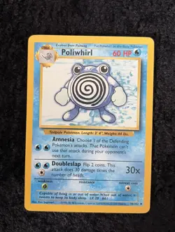 Poliwhirl 38/102 Pokemon TCG Base Set Unlimited Regular Uncommon - Image 1