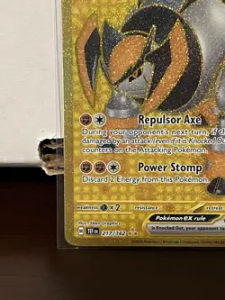 Pokemon: Iron Boulder ex 217/162 SV05: Temporal Forces Holo -NM- - Image 4