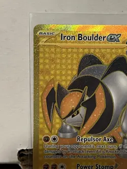 Pokemon: Iron Boulder ex 217/162 SV05: Temporal Forces Holo -NM- - Image 5