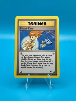 Pokemon TCG 1999-2000 Misty's Duel 123/132 Gym Heroes Unlimited Trainer LP - Image 1