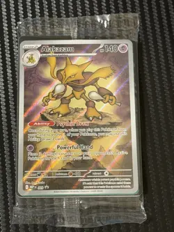 Sealed Alakazam FA 009 Pokemon TCG Black Star Promo Mega Evolution Full Art NM - Image 1