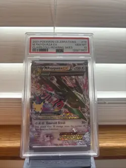 2021 Pokemon Celebrations #76 M Rayquaza EX Classic Coll. Roaring Skies PSA 10 - Image 1
