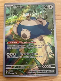 Pokemon TCG Snorlax 051 Black Star Promo Scarlet Violet 151 - Image 1