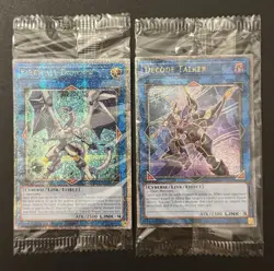 2023 YUGIOH MP23 DUELING HEROES SECRET RARE FIREWALL DRAGON & DECODE TALKER SET - Image 1