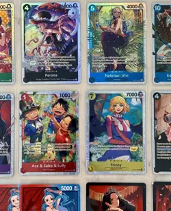 One Piece CCG GOLD FOIL SECRET SPECIAL ART LOT X14 UTA SILVERS RAYLEIGH NEWGATE - Image 3