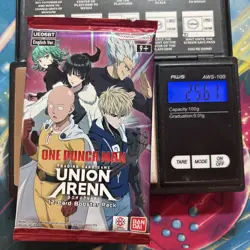 Heavy 25.61g Union Arena Sealed One Punch Man Booster Pack - Image 1
