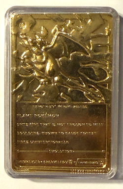 1999 Pokemon 23K Gold Plated Charizard Card #06 - Nintendo Burger King - Image 2