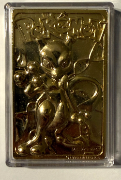 1999 Pokemon 23K Gold Plated Mewtwo Card #150 w/ COA Nintendo Burger King - Image 4