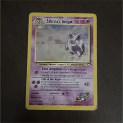 Pokemon Sabrina's Gengar 014/132 Gym Heroes Holo Rare Unlimited 80 HP Card - Image 1