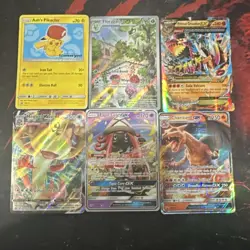 Pokemon TCG 6 Card Lot World Championships 2022 Ash's Pikachu, Tapu Lele GX - Image 1