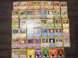 NM/LP (unlimited ) Pokemon GYM Challenge Set 47 Cards Near Complete Commons Set - Image 1