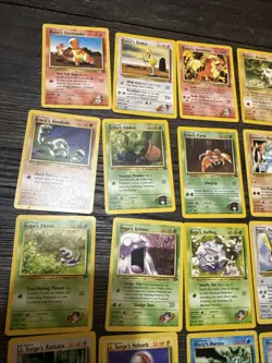 NM/LP (unlimited ) Pokemon GYM Challenge Set 47 Cards Near Complete Commons Set - Image 2