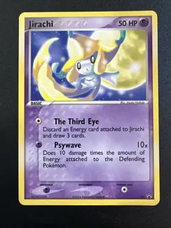Pokemon Jirachi Card Nintendo Promo 021 Basic Rare Non Holo NM - Image 1