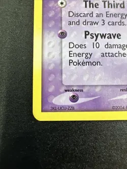 Pokemon Jirachi Card Nintendo Promo 021 Basic Rare Non Holo NM - Image 4