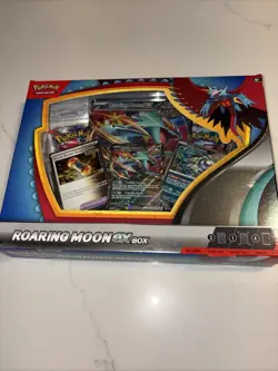 ROARING MOON EX BOX Pokemon TCG 4 Booster Packs + 4 Foil Promo Cards SEALED NEW - Image 2
