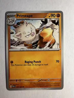 Pokemon TCG Mankey & Primeape Basic and Stage 1 Mixed Lot 8 Cards Various Sets - Image 4