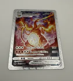 Charizard VMAX SWSH261 SWSH: Sword & Shield Textured Silver Foil Metallic Card - Image 1