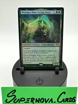Mutagen Man, Living Ooze - Foil - Extended Art, NM-Mint, English TMNT MTG 0124 - Image 1