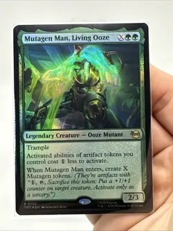 Mutagen Man, Living Ooze - Foil - Extended Art, NM-Mint, English TMNT MTG 0124 - Image 2