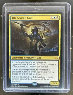 2017 Magic MTG Hour of Devastation Scarab God #145 - Image 1