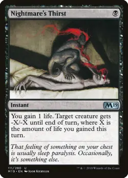 Nightmare's Thirst | #111 | M19 | MTG | Regula· | LP - Image 1