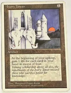 MTG 4th Edition- Ivory Tower Magic the Gathering - - Image 2