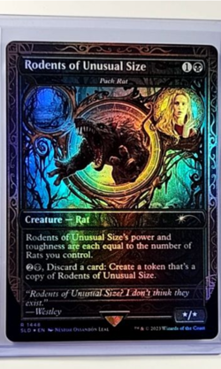2023 MTG Magic the Gathering SLD Secret Lair Foil #1448 Rodents of Unusual Size - Image 1