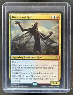 2017 Magic MTG Hour of Devastation Locust God #139 - Image 1